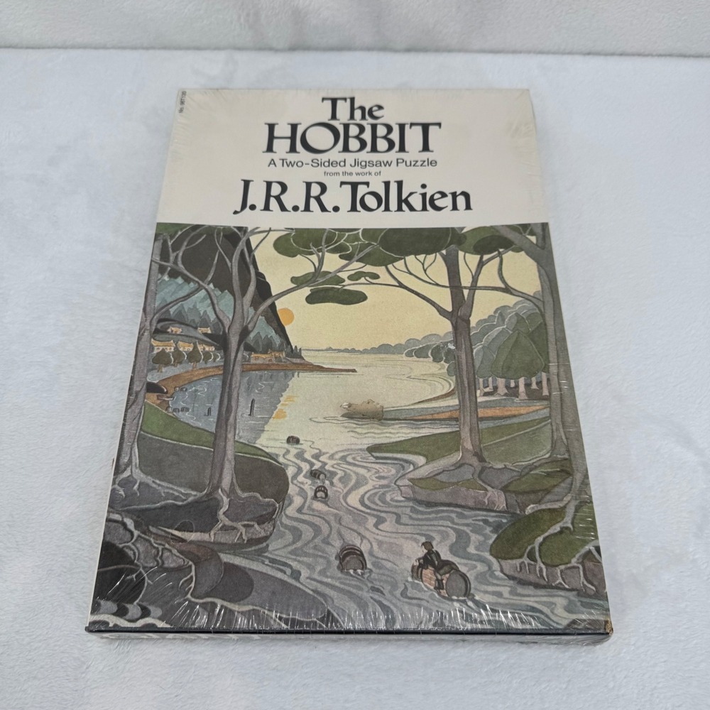 Vintage NEW Deadstock 1971 The Hobbit Two Sided Jigsaw Puzzle JRR Tolkien Sealed